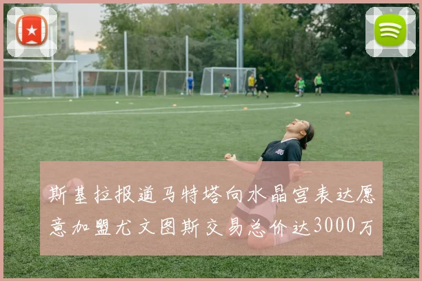 斯基拉报道马特塔向水晶宫表达愿意加盟尤文图斯交易总价达3000万欧元